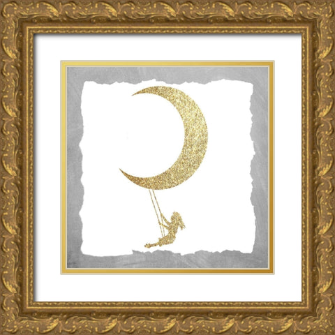 Twinkle Twinkle 5 Gold Ornate Wood Framed Art Print with Double Matting by Allen, Kimberly