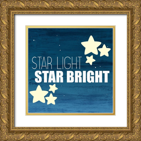 Star Light 1 Gold Ornate Wood Framed Art Print with Double Matting by Allen, Kimberly