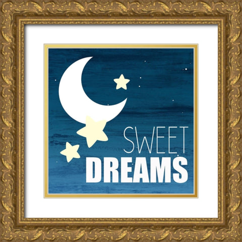 Star Light 3 Gold Ornate Wood Framed Art Print with Double Matting by Allen, Kimberly