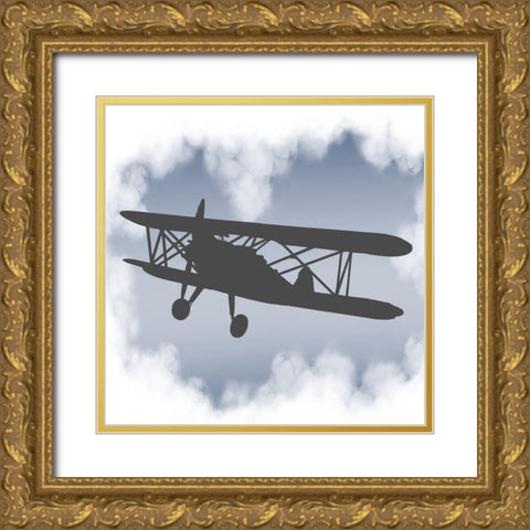 Up Up 3 Gold Ornate Wood Framed Art Print with Double Matting by Allen, Kimberly