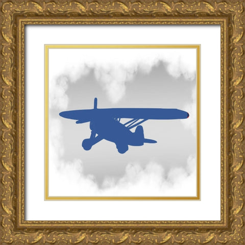 Up Up 5 Gold Ornate Wood Framed Art Print with Double Matting by Allen, Kimberly