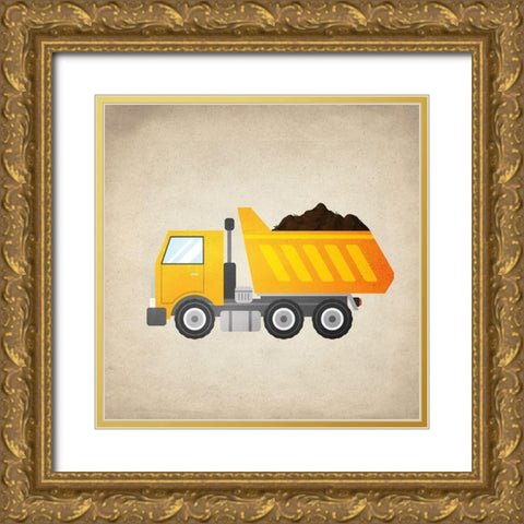 Little Boys 2 Gold Ornate Wood Framed Art Print with Double Matting by Allen, Kimberly