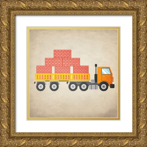 Little Boys 4 Gold Ornate Wood Framed Art Print with Double Matting by Allen, Kimberly