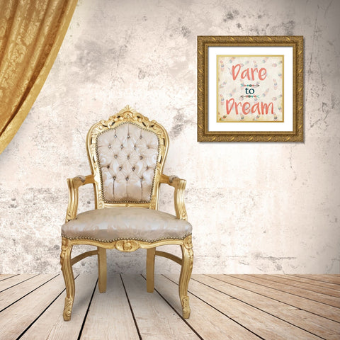 Dare to Dream Gold Ornate Wood Framed Art Print with Double Matting by Allen, Kimberly