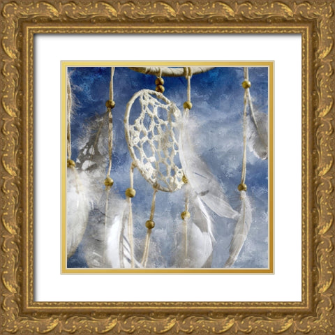 Dream Catcher Gold Ornate Wood Framed Art Print with Double Matting by Allen, Kimberly