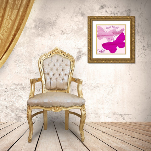 Soar 1 Gold Ornate Wood Framed Art Print with Double Matting by Allen, Kimberly