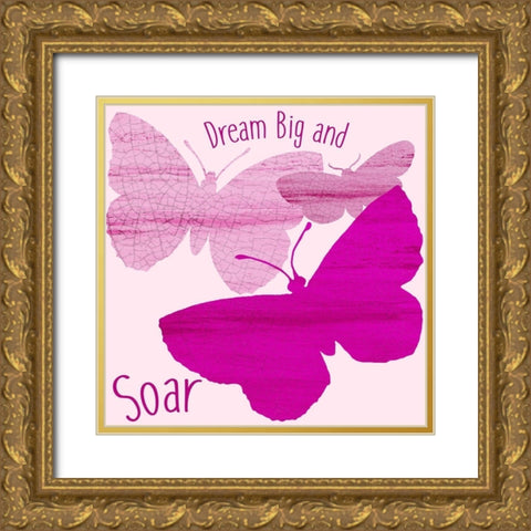 Soar 1 Gold Ornate Wood Framed Art Print with Double Matting by Allen, Kimberly