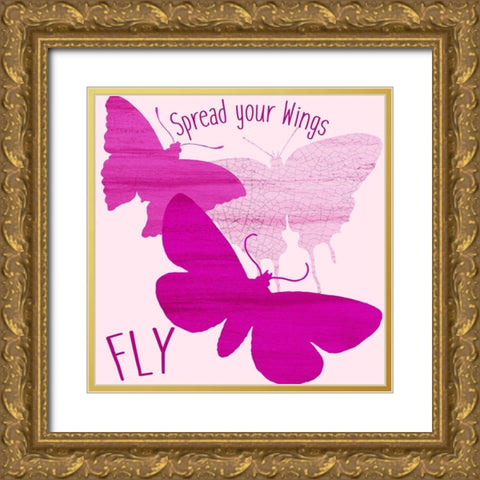 Soar 2 Gold Ornate Wood Framed Art Print with Double Matting by Allen, Kimberly