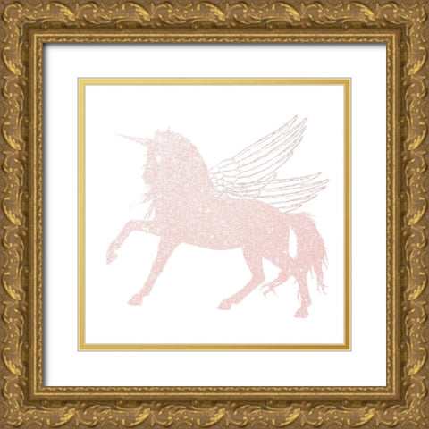 Alicorn 2 Gold Ornate Wood Framed Art Print with Double Matting by Allen, Kimberly