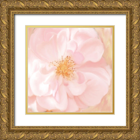 Pretty Pink Gold Ornate Wood Framed Art Print with Double Matting by Allen, Kimberly