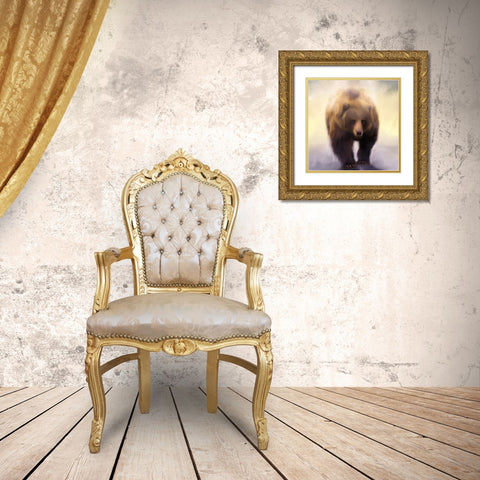 King Gold Ornate Wood Framed Art Print with Double Matting by Allen, Kimberly