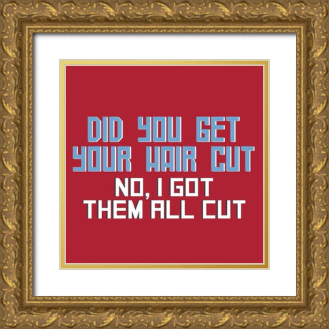 Dad Joke 4 Gold Ornate Wood Framed Art Print with Double Matting by Allen, Kimberly