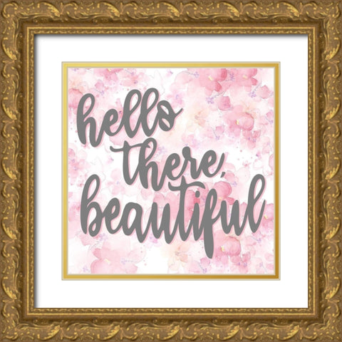 Hello There Gold Ornate Wood Framed Art Print with Double Matting by Allen, Kimberly
