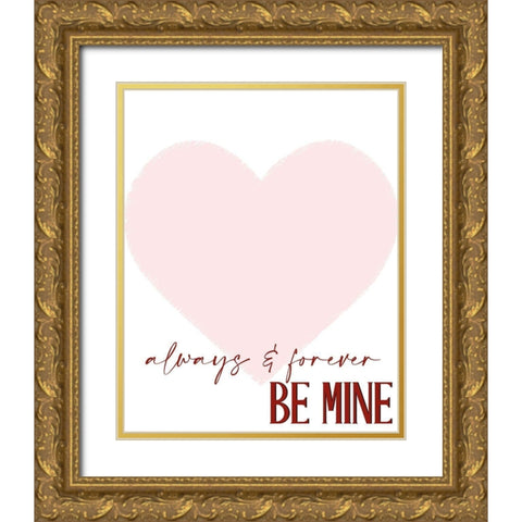 Always and Forever Gold Ornate Wood Framed Art Print with Double Matting by Allen, Kimberly