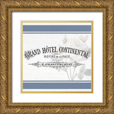 French Hotel 1 Gold Ornate Wood Framed Art Print with Double Matting by Allen, Kimberly