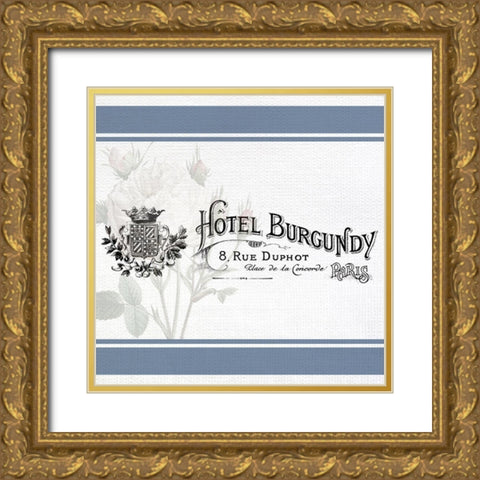 French Hotel 2 Gold Ornate Wood Framed Art Print with Double Matting by Allen, Kimberly