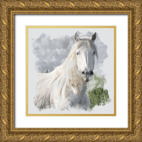 Whites Gold Ornate Wood Framed Art Print with Double Matting by Allen, Kimberly