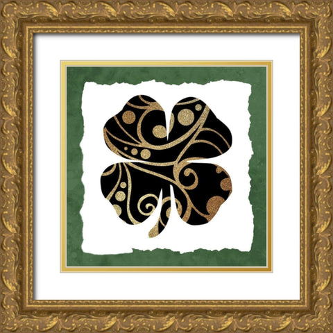 Happy 3 Gold Ornate Wood Framed Art Print with Double Matting by Allen, Kimberly