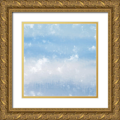 Layers of Sky Gold Ornate Wood Framed Art Print with Double Matting by Allen, Kimberly