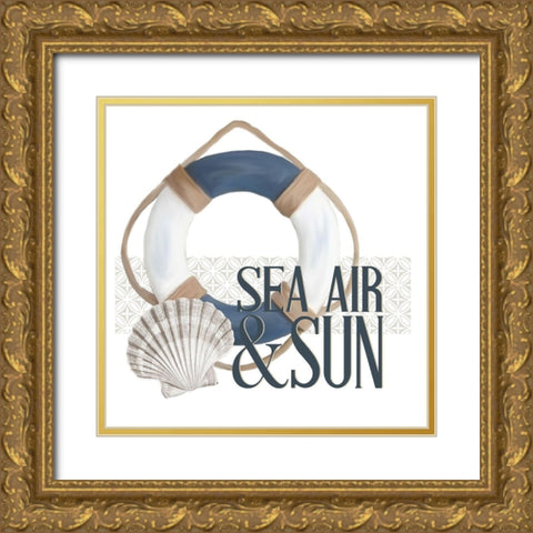 Sea Air 1 Gold Ornate Wood Framed Art Print with Double Matting by Allen, Kimberly