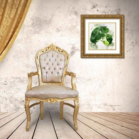 Veggies 2 Gold Ornate Wood Framed Art Print with Double Matting by Allen, Kimberly