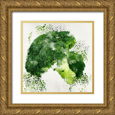 Veggies 2 Gold Ornate Wood Framed Art Print with Double Matting by Allen, Kimberly