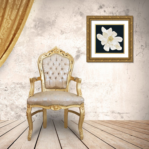 Magnolia 1 Gold Ornate Wood Framed Art Print with Double Matting by Allen, Kimberly