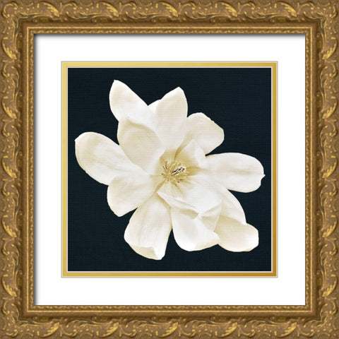 Magnolia 1 Gold Ornate Wood Framed Art Print with Double Matting by Allen, Kimberly