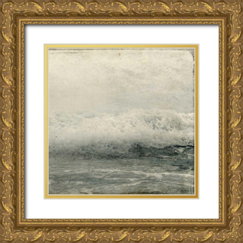 Ocean Storm 2 Gold Ornate Wood Framed Art Print with Double Matting by Allen, Kimberly