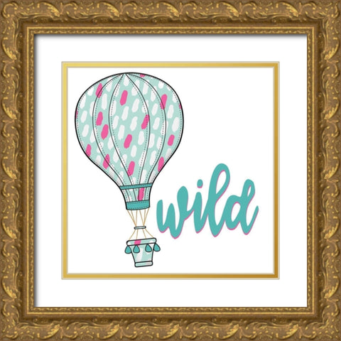 Wild 1 Gold Ornate Wood Framed Art Print with Double Matting by Allen, Kimberly