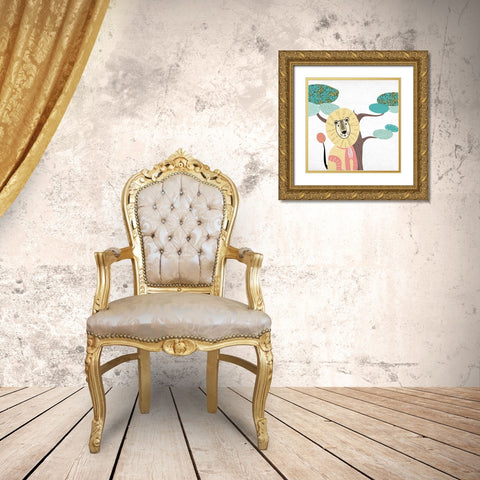 Safari Days 1 Gold Ornate Wood Framed Art Print with Double Matting by Allen, Kimberly