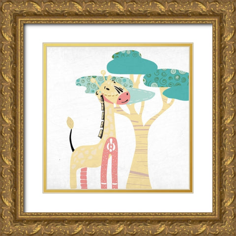 Safari Days 3 Gold Ornate Wood Framed Art Print with Double Matting by Allen, Kimberly