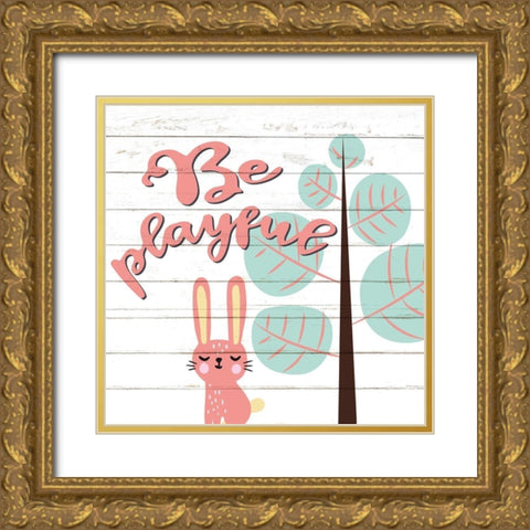 Woodland 2 Gold Ornate Wood Framed Art Print with Double Matting by Allen, Kimberly