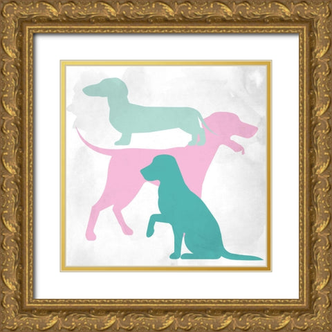 Dog Lover 1 Gold Ornate Wood Framed Art Print with Double Matting by Allen, Kimberly