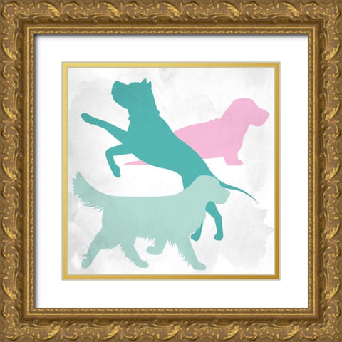 Dog Lover 2 Gold Ornate Wood Framed Art Print with Double Matting by Allen, Kimberly