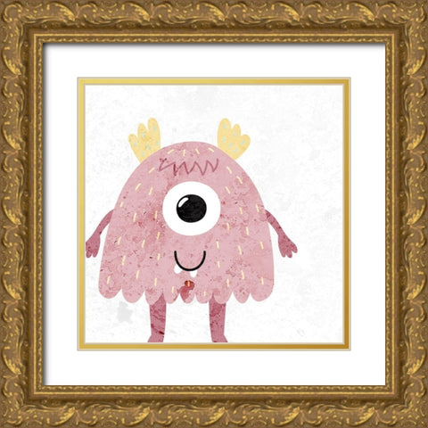Cutie 1 Gold Ornate Wood Framed Art Print with Double Matting by Allen, Kimberly