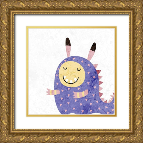 Cutie 2 Gold Ornate Wood Framed Art Print with Double Matting by Allen, Kimberly