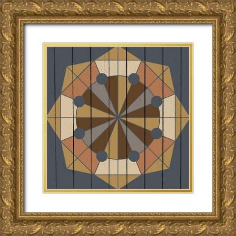 Global Star 2 Gold Ornate Wood Framed Art Print with Double Matting by Allen, Kimberly