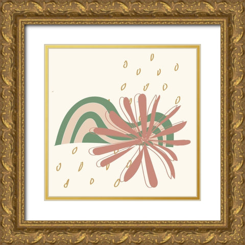 Natural 2 Gold Ornate Wood Framed Art Print with Double Matting by Allen, Kimberly