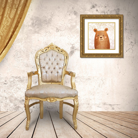 Woodland 3 Gold Ornate Wood Framed Art Print with Double Matting by Allen, Kimberly