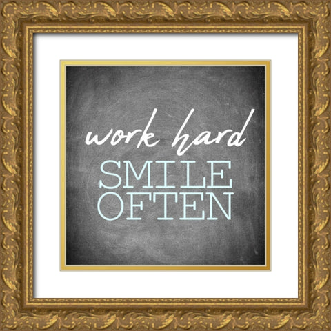Be Honest 2 Gold Ornate Wood Framed Art Print with Double Matting by Allen, Kimberly