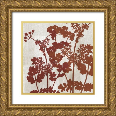 Botanical Gold Ornate Wood Framed Art Print with Double Matting by Allen, Kimberly