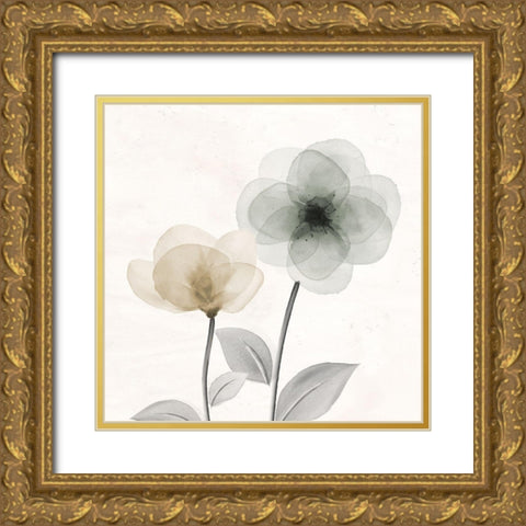 Open Bloom 2 Gold Ornate Wood Framed Art Print with Double Matting by Allen, Kimberly