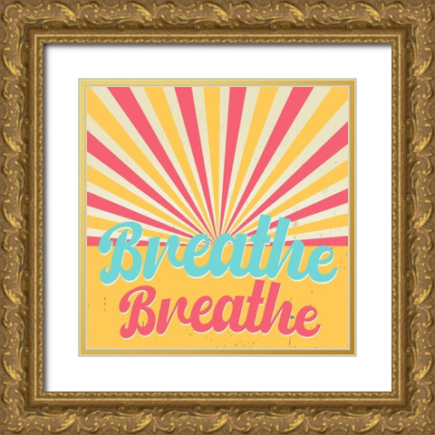 Radiant Breathe 1 Gold Ornate Wood Framed Art Print with Double Matting by Allen, Kimberly