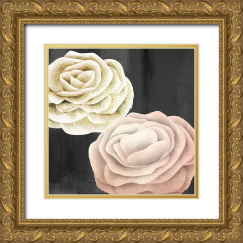 Rose Gold 2 Gold Ornate Wood Framed Art Print with Double Matting by Allen, Kimberly