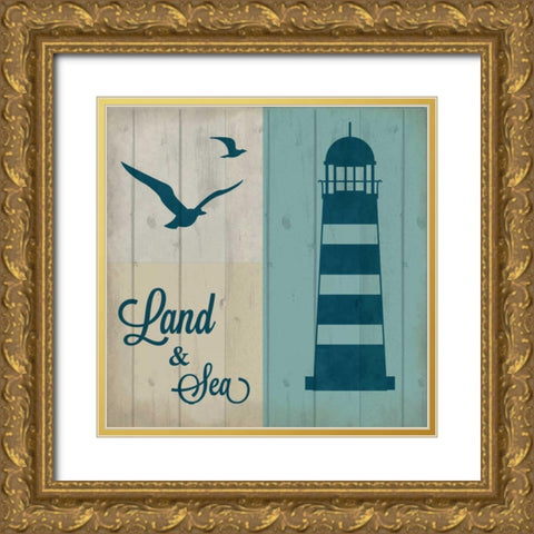 Travel the Sea 3 Gold Ornate Wood Framed Art Print with Double Matting by Allen, Kimberly
