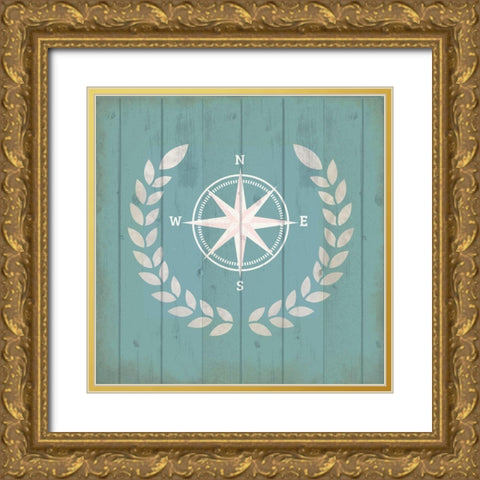 Travel the Sea 4 Gold Ornate Wood Framed Art Print with Double Matting by Kimberly, Allen