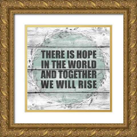 Together Gold Ornate Wood Framed Art Print with Double Matting by Allen, Kimberly