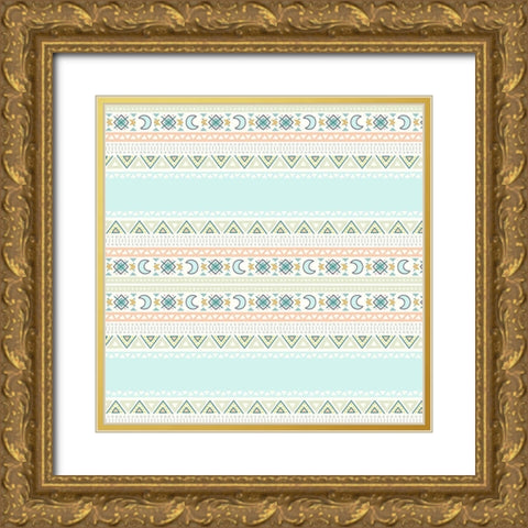 Minty 3 Gold Ornate Wood Framed Art Print with Double Matting by Allen, Kimberly