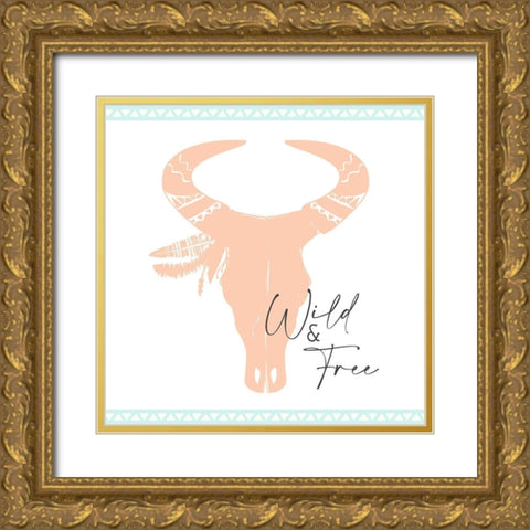 Minty 14 Gold Ornate Wood Framed Art Print with Double Matting by Allen, Kimberly